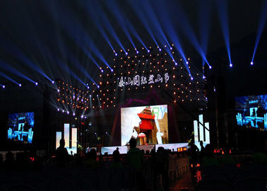 China P4 leidde de Videomuur van Smd paneel die AC220V adverteren/50hz 1200 Neet per Sqm leverancier