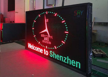 China Waterdichte LEIDENE Bewegende Berichtvertoning, Programmeerbare Multikleuren LEIDENE Vertoning leverancier
