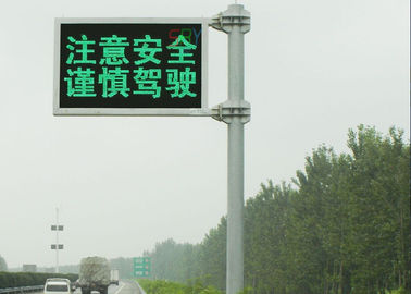 China LEIDENE van de verkeers Hoge Manier Bewegende Berichtvertoning, Groene/Blauwe Enige Kleuren LEIDENE Vertoning leverancier