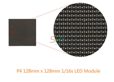 P4 128mm x 128mm Binnen LEIDENE Vertoningsmodule 1/16s MET Grafiet leverancier