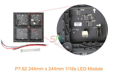 P7.62 244mm x 244mm binnen volledige kleuren LEIDENE vertoningsmodule 1/16 Aftasten leverancier