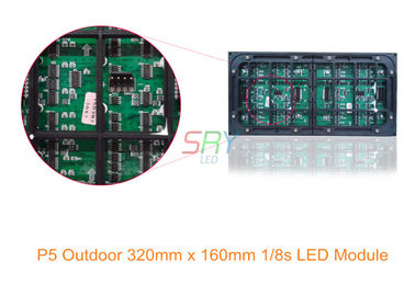 5mm 320mm x 160mm Volledige LEIDENE van de Kleuren uit deur vertonings Waterdichte LEIDENE Module 1/8 Aftasten leverancier