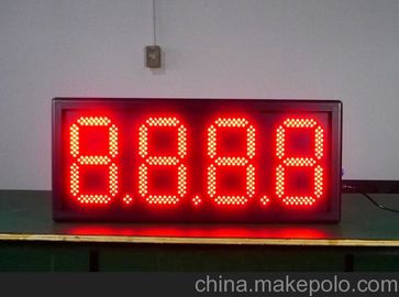 10 leidde de duim rf-van de Afstandsbediening Digitale Rode Doorlooptijd en Temperatuur Olieprijs Tekens leverancier